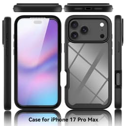 iPhone 17 Pro Max - TPU 360 With PET Screen Black - 7