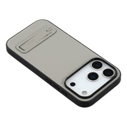 iPhone 17 Pro Max - X-LEVEL Leather Coated With Kickstand Grey - 6