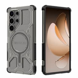 Samsung Galaxy S25 Ultra - BIBERCAS Transparent Series Cover Black - 1