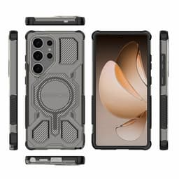 Samsung Galaxy S25 Ultra - BIBERCAS Transparent Series Cover Black - 6