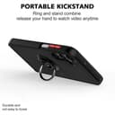 Samsung Galaxy A36/A56 - TPU Ring Kickstand Black Red - 2