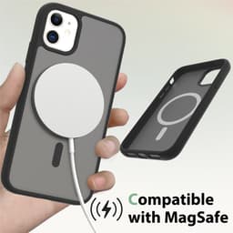 iPhone 11 - TPU Acrylic With MagSafe Black - 3