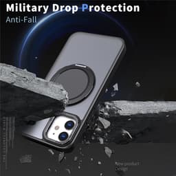 iPhone 11 - Case Ring Holder Kickstand Black - 3