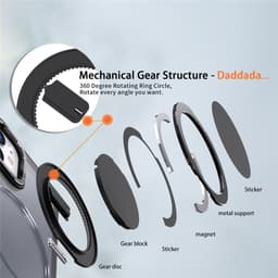 iPhone 11 - Case Ring Holder Kickstand Black - 6