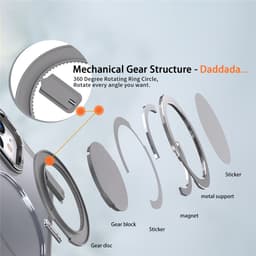 iPhone 11 - Case Ring Holder Kickstand Grey - 6