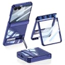 Samsung Galaxy Z Flip 7 - GKK Magnetic Hinge Tempered Glass Silver - 1