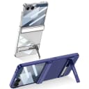Samsung Galaxy Z Flip 7 - GKK Magnetic Hinge Tempered Glass Silver - 2