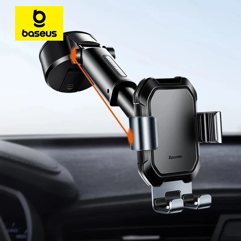 Car Mount - BASEUS Ultra Control Pro Series Holder Set Black