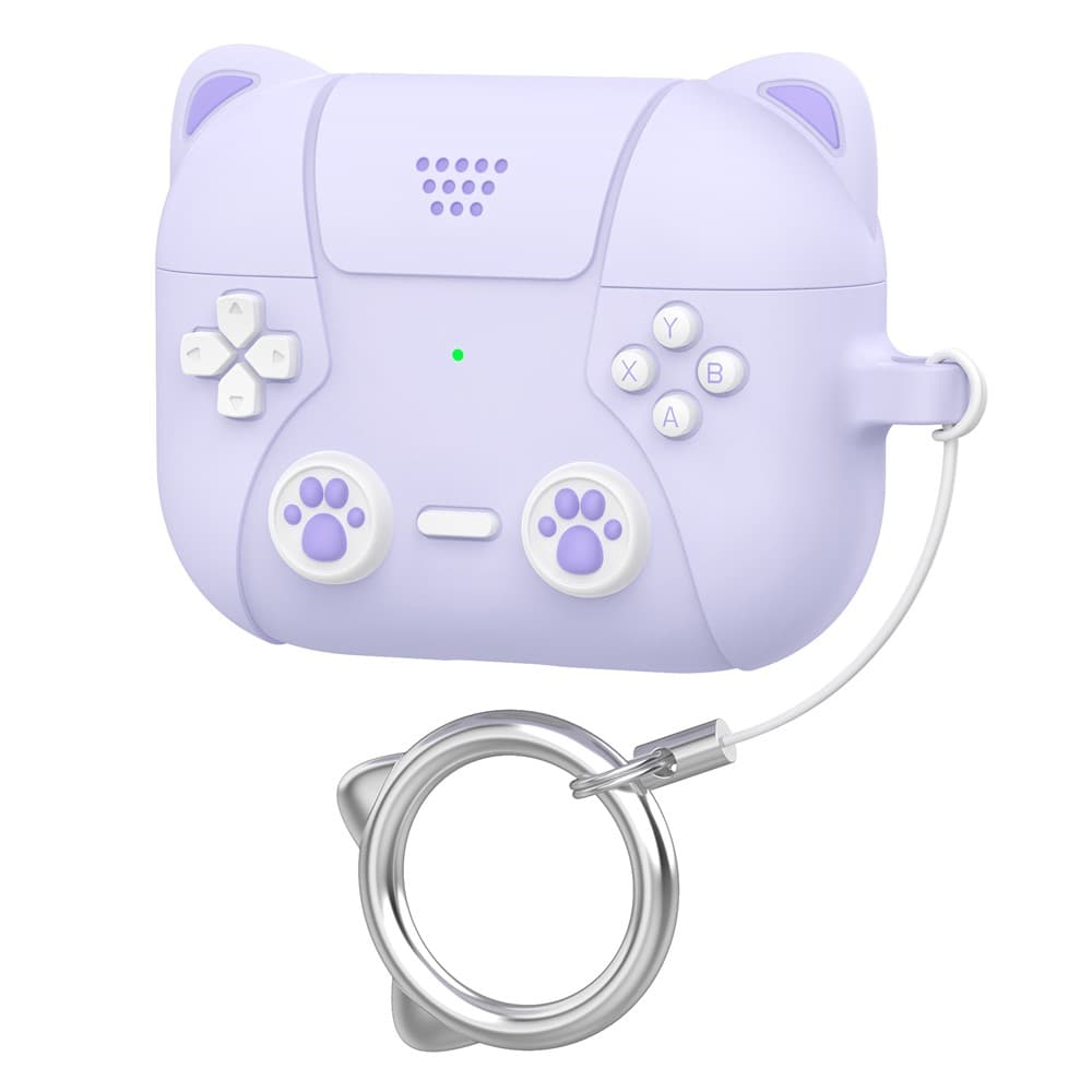 Apple AirPods Pro 3 - Silicone Cat Game Light Purple