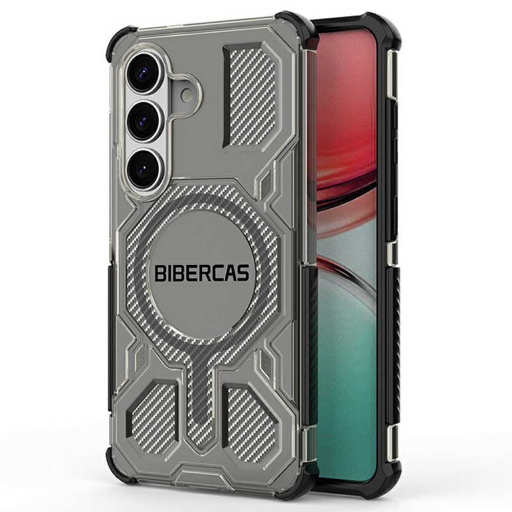 Samsung Galaxy S26 - BIBERCAS Transparent Series Cover Black — estuche (foto 8 de 14)