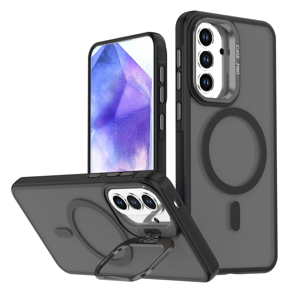 Samsung Galaxy S26 - Case Matte With Foldable Kickstand Black — estuche (foto 7 de 12)