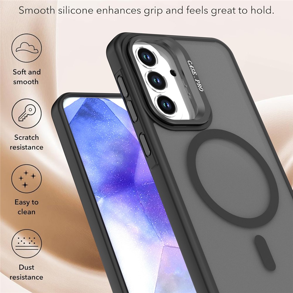 Samsung Galaxy S26 - Case Matte With Foldable Kickstand Black — estuche (foto 12 de 12)