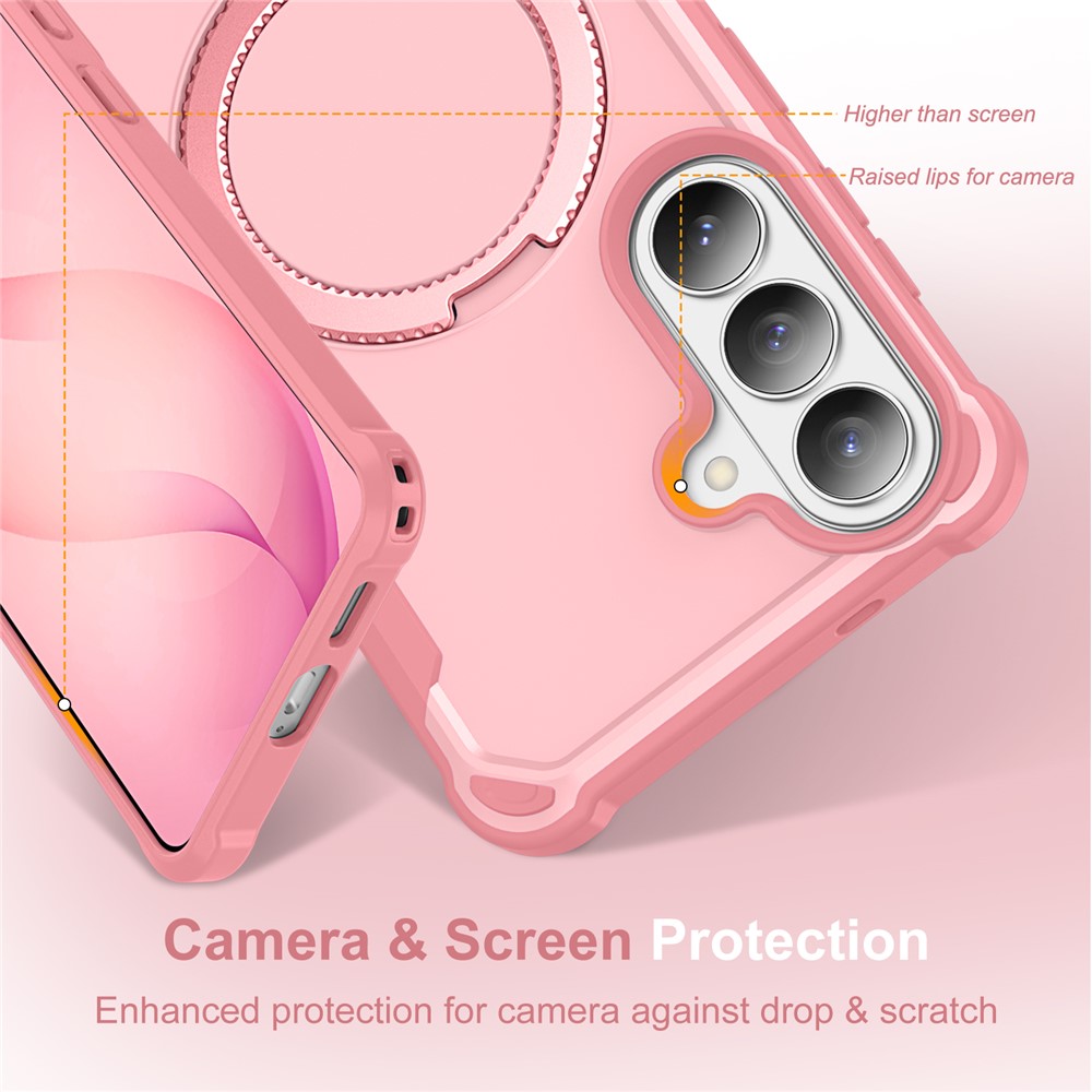 Samsung Galaxy S26 - Shockproof Kickstand Pink — estuche (foto 11 de 16)