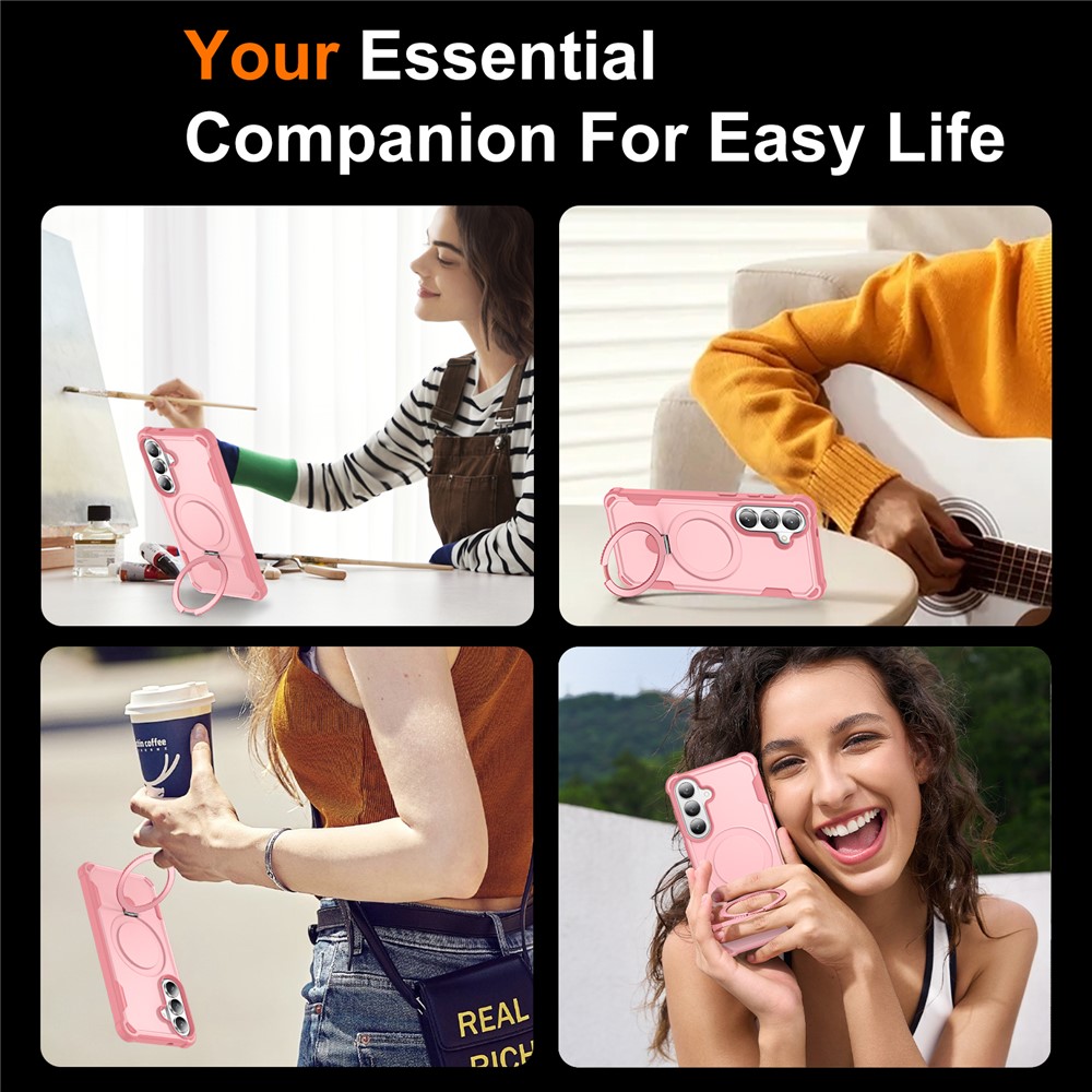 Samsung Galaxy S26 - Shockproof Kickstand Pink — estuche (foto 14 de 16)