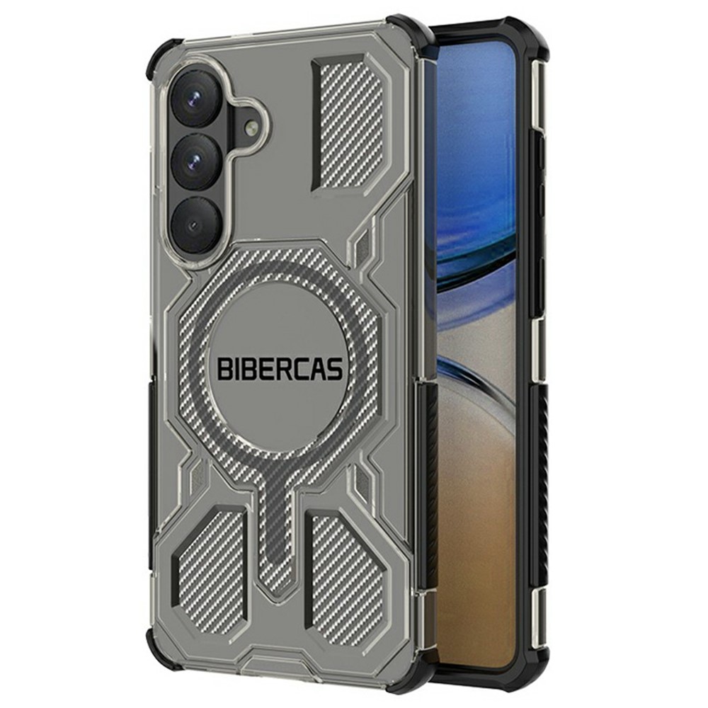 Samsung Galaxy S26 Plus - BIBERCAS Transparent Series Cover Black — estuche (foto 8 de 14)