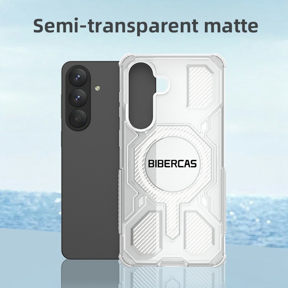 Samsung Galaxy S26 Plus - BIBERCAS Transparent Series Cover Black — estuche (foto 12 de 14)