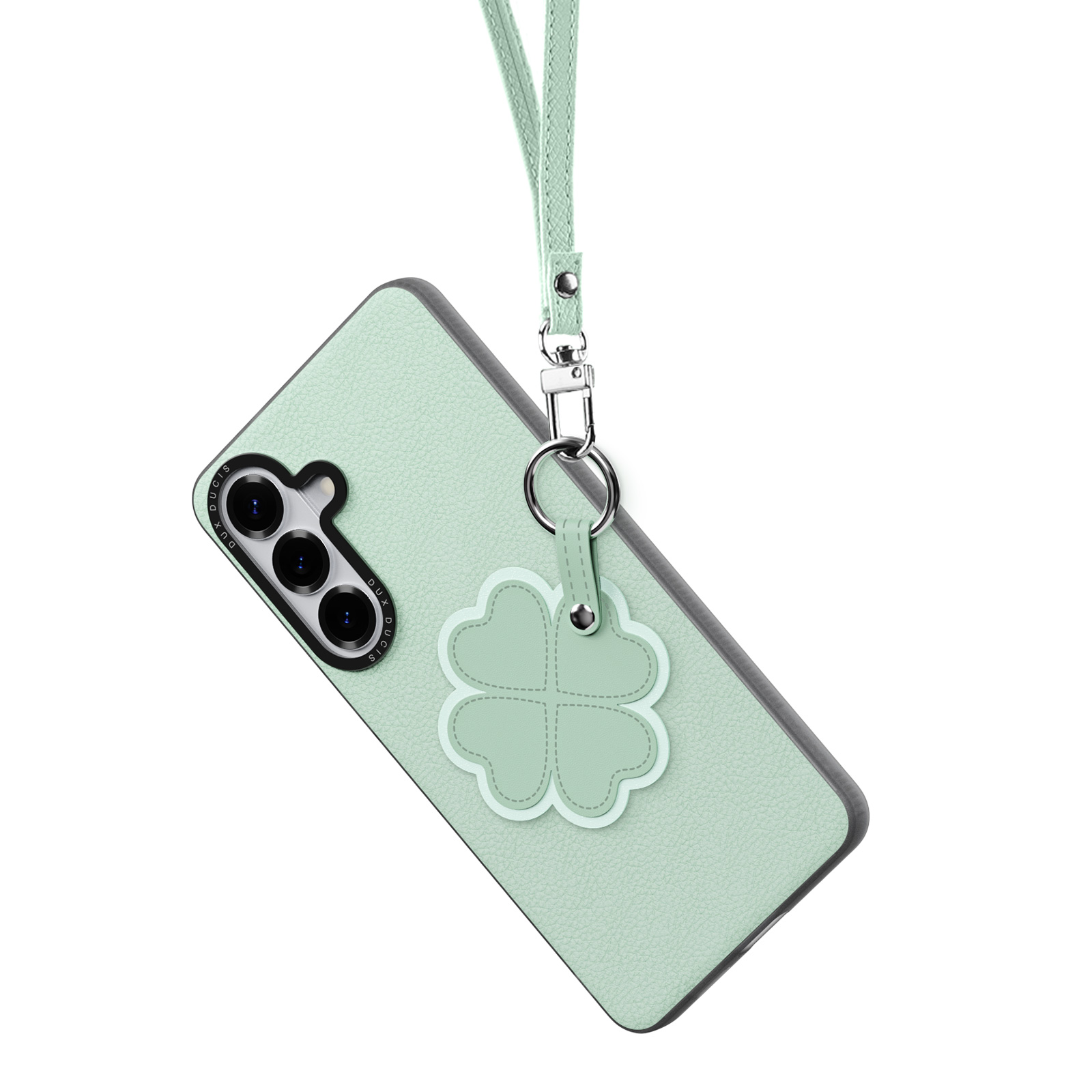 Samsung Galaxy S26 Plus - DUX DUCIS Luvy Series Green Clover — estuche (foto 18 de 24)