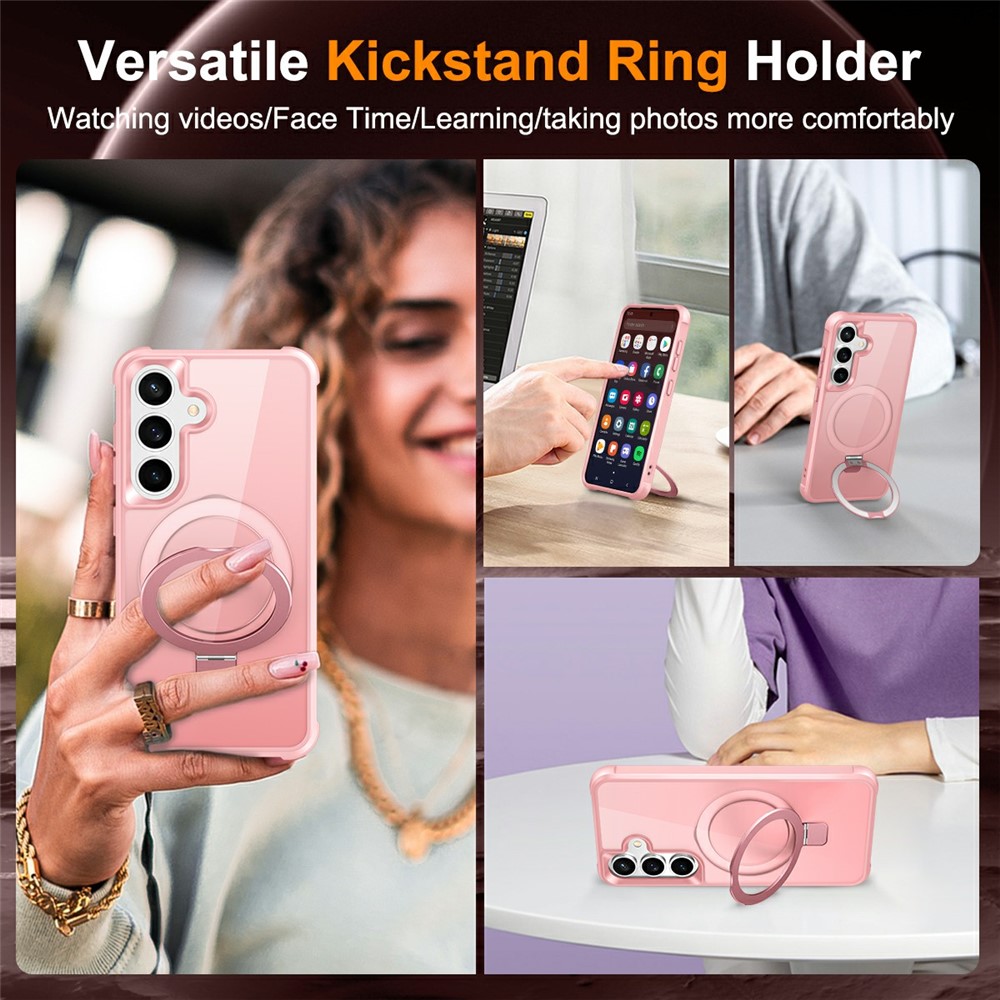 Samsung Galaxy S26 Plus - Magnetic Ring Holder Kickstand Pink — estuche (foto 4 de 7)