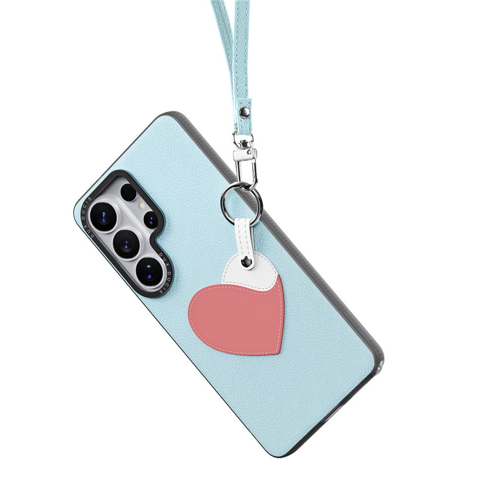 Samsung Galaxy S26 Ultra - DUX DUCIS Luvy Series Blue Heart — estuche (foto 6 de 12)
