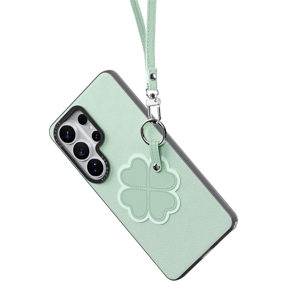 Samsung Galaxy S26 Ultra - DUX DUCIS Luvy Series Green Clover — estuche (foto 6 de 12)