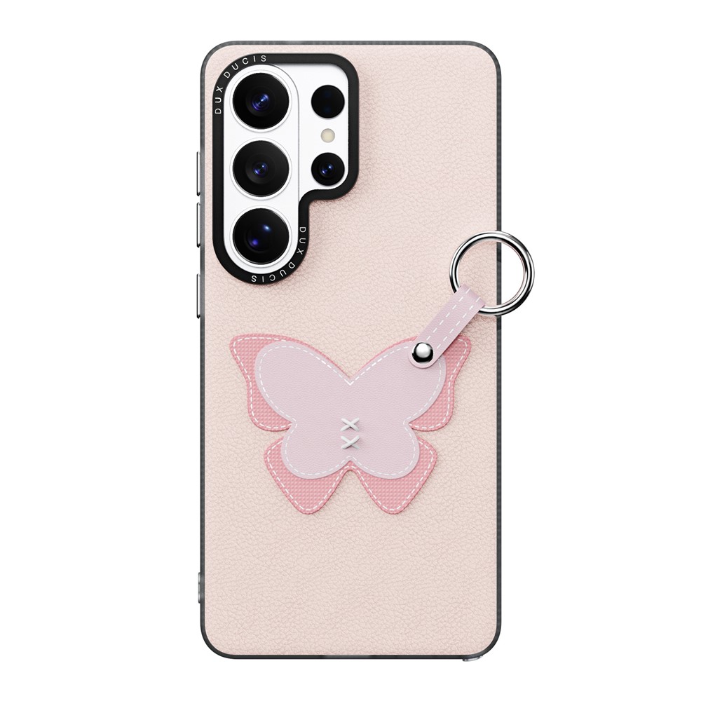Samsung Galaxy S26 Ultra - DUX DUCIS Luvy Series Light Pink Butterfly — estuche (foto 5 de 12)