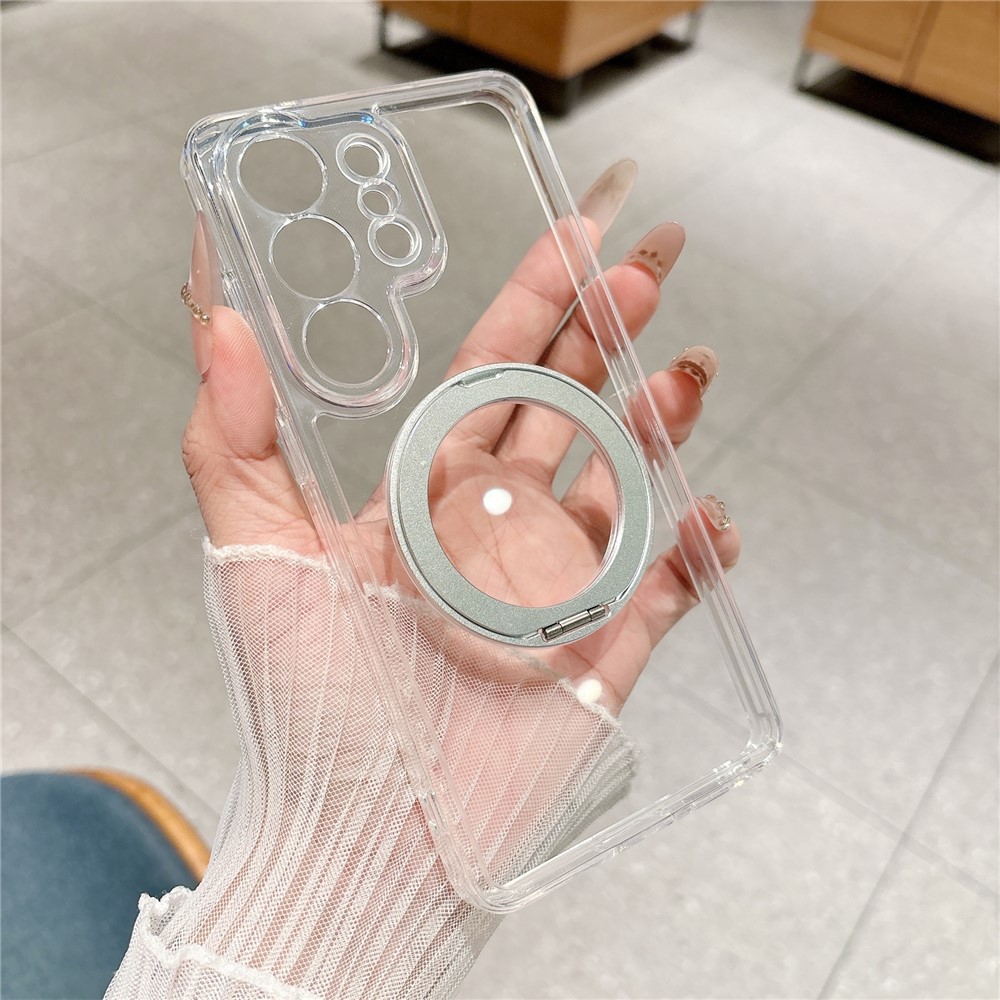 Samsung Galaxy S26 Ultra - Magnetic Rotating With Tempered Glass Transparent — estuche (foto 3 de 9)