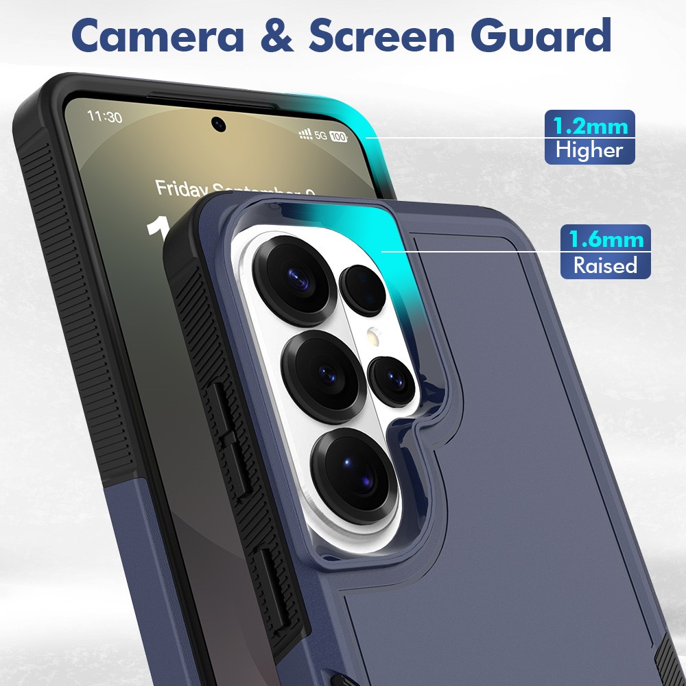 Samsung Galaxy S26 Ultra - Shockproof Cover Dark Blue — estuche (foto 2 de 6)