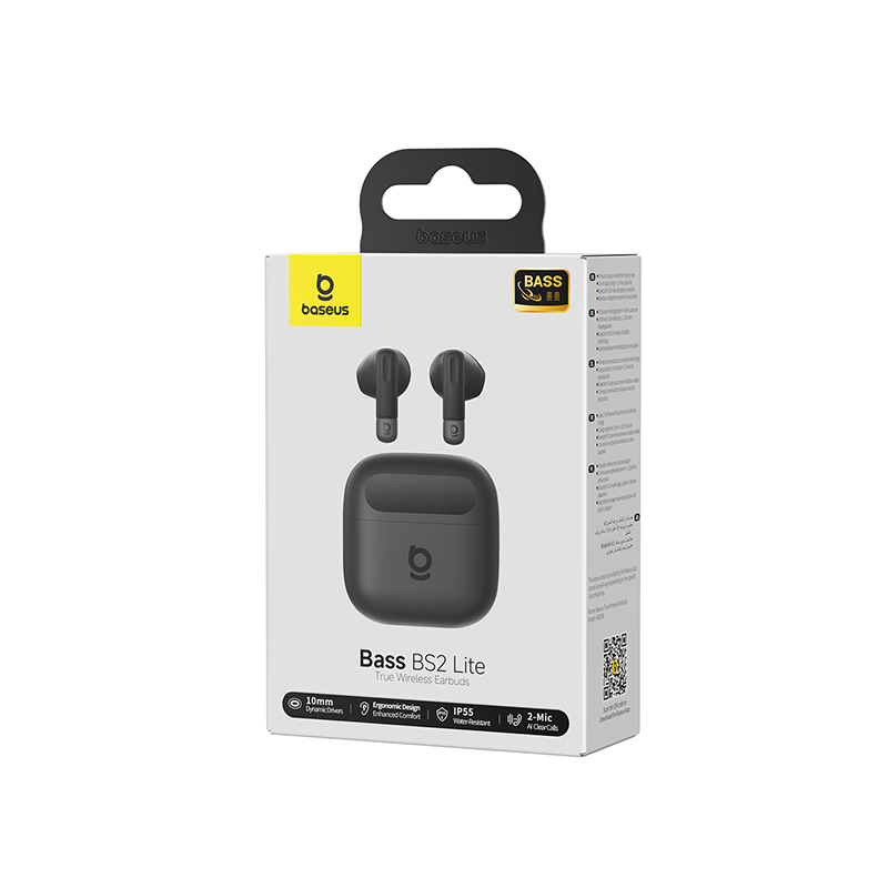 Earphones - BASEUS Bass BS2 Lite True Wireless Cosmic Black — audífonos (foto 5 de 5)