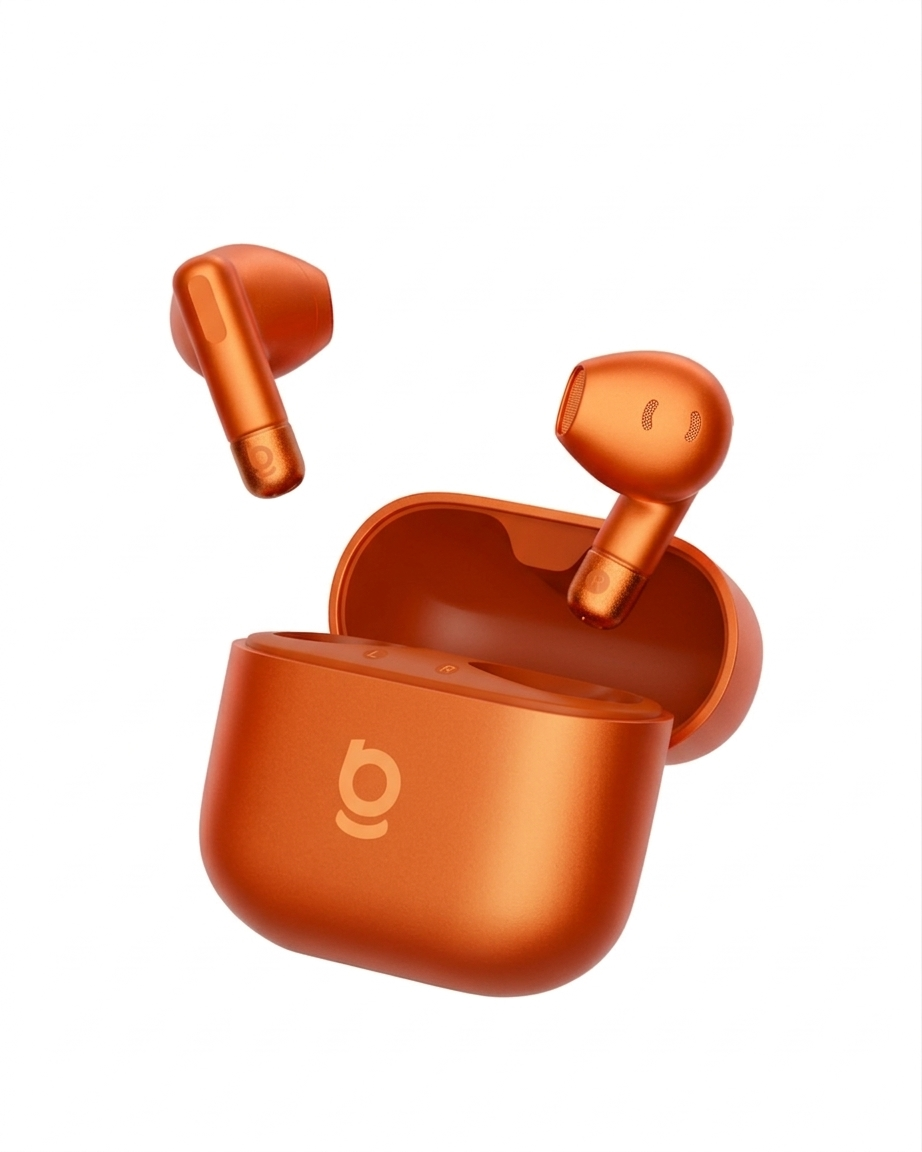 Earphones - BASEUS Bass BS2 Lite True Wireless Sunset Orange — audífonos (foto 2 de 7)