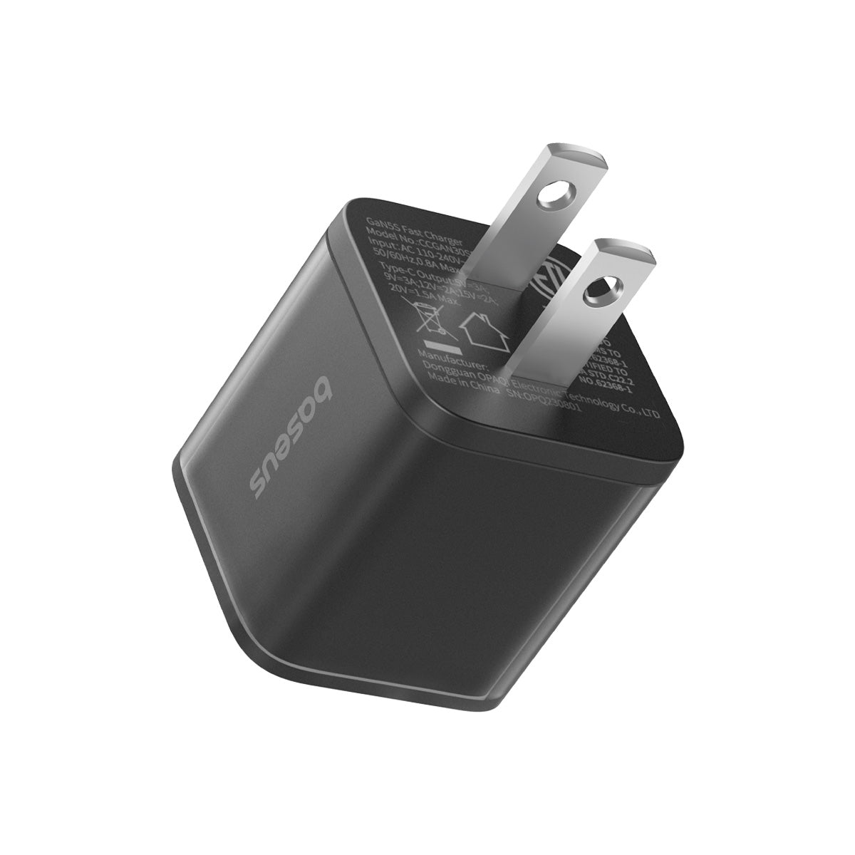 Cubo - BASEUS GaN5S Fast Charger 1C 30W Black — cargador (foto 2 de 5)