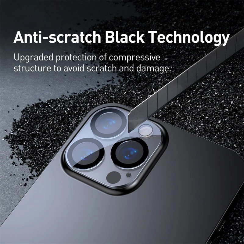 Phone 17 Pro/17 Pro Max - BASEUS Camera Lens Glass Protector — vidrio templado protector de pantalla (foto 3 de 5)