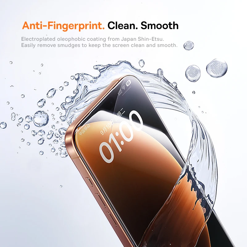 Mica - iPhone 17 Pro Max - BASEUS Impact HD — vidrio templado protector de pantalla (foto 4 de 5)