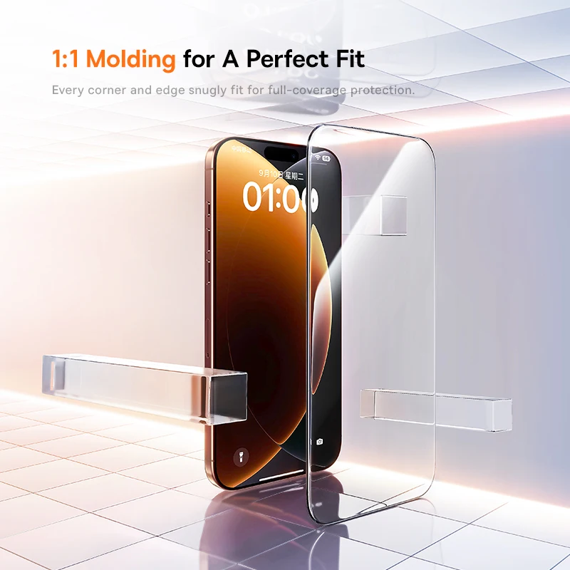 Mica - iPhone 17 Pro - BASEUS Impact HD — vidrio templado protector de pantalla (foto 3 de 5)