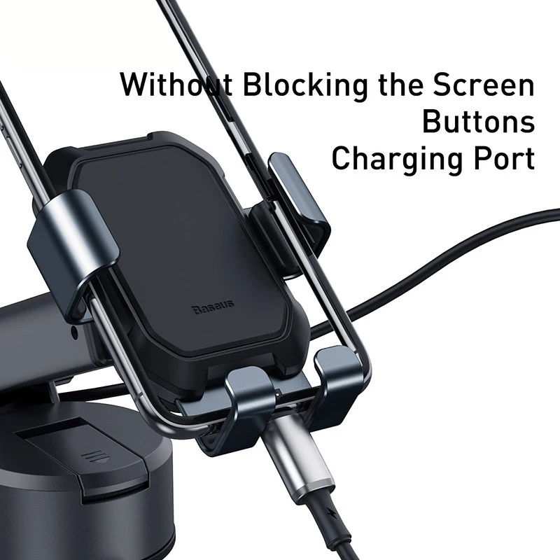 Car Mount - BASEUS Ultra Control Pro Series Holder Set Black — soporte (foto 3 de 5)