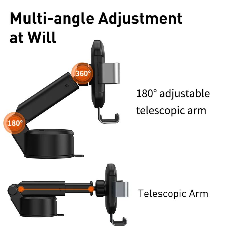 Car Mount - BASEUS Ultra Control Pro Series Holder Set Black — soporte (foto 5 de 5)
