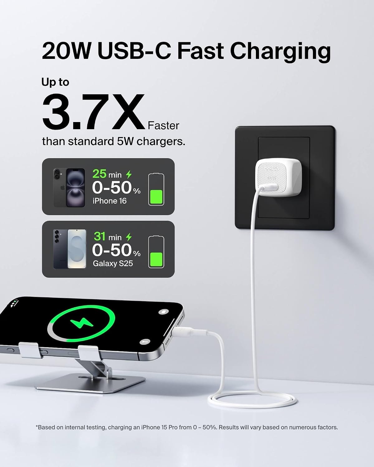 Cargador USB-C - Belkin 20W — cargador (foto 3 de 5)