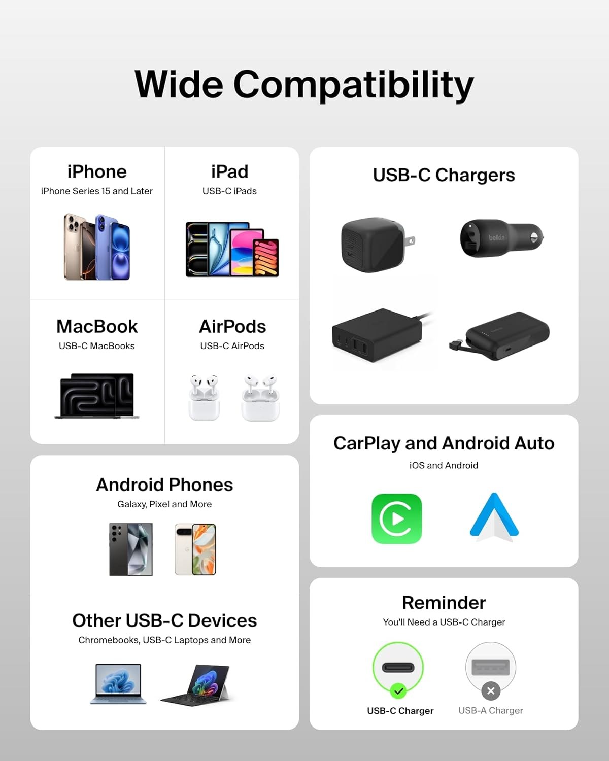 Cable - Belkin USB-C 240W 1m — cable (foto 5 de 6)