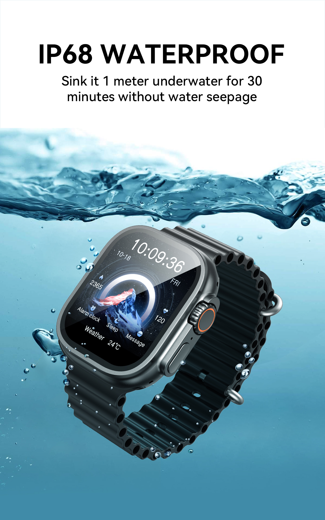 BWOO - Smartwatch WA-07 Silver Band Black — smartwatch (foto 3 de 13)