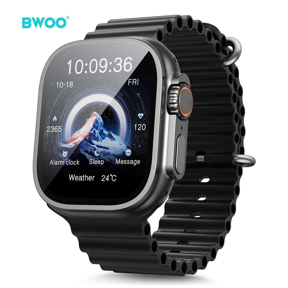 BWOO - Smartwatch WA-07 Silver Band Black — smartwatch (foto 4 de 13)