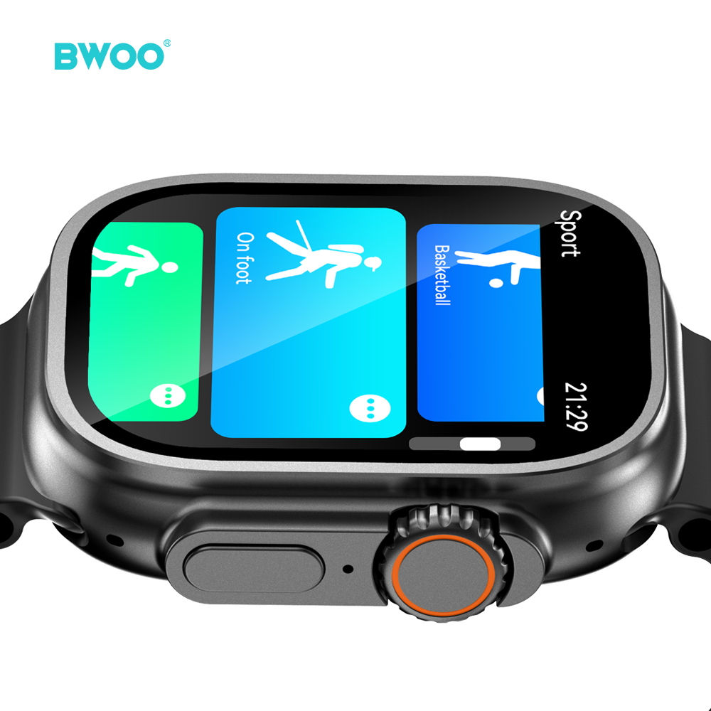 BWOO - Smartwatch WA-07 Silver Band Black — smartwatch (foto 9 de 13)
