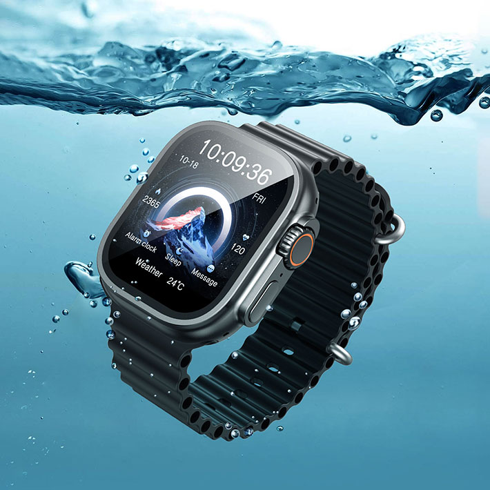 BWOO - Smartwatch WA-07 Silver Band Black — smartwatch (foto 10 de 13)