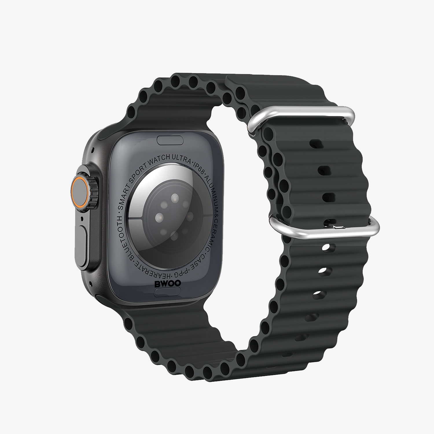 BWOO - Smartwatch WA-07 Silver Band Black — smartwatch (foto 11 de 13)