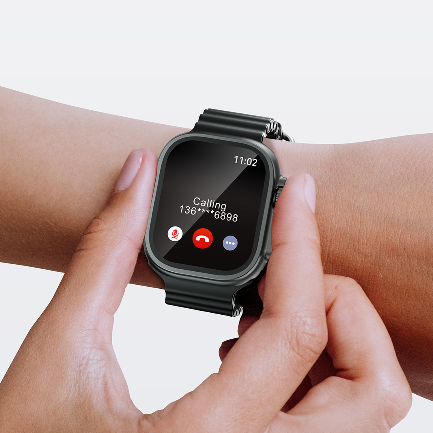 BWOO - Smartwatch WA-07 Silver Band Black — smartwatch (foto 12 de 13)