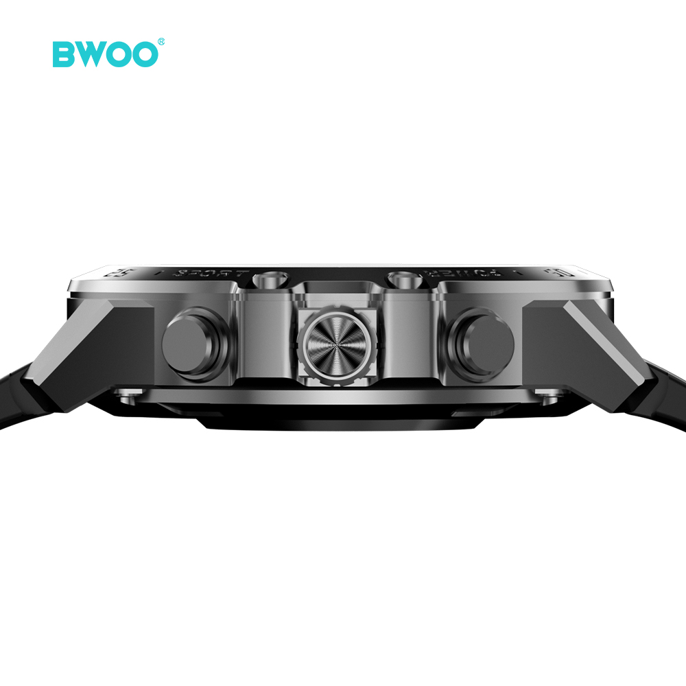 BWOO - Smartwatch WA-08 Silver Band Silver/Black — smartwatch (foto 7 de 13)