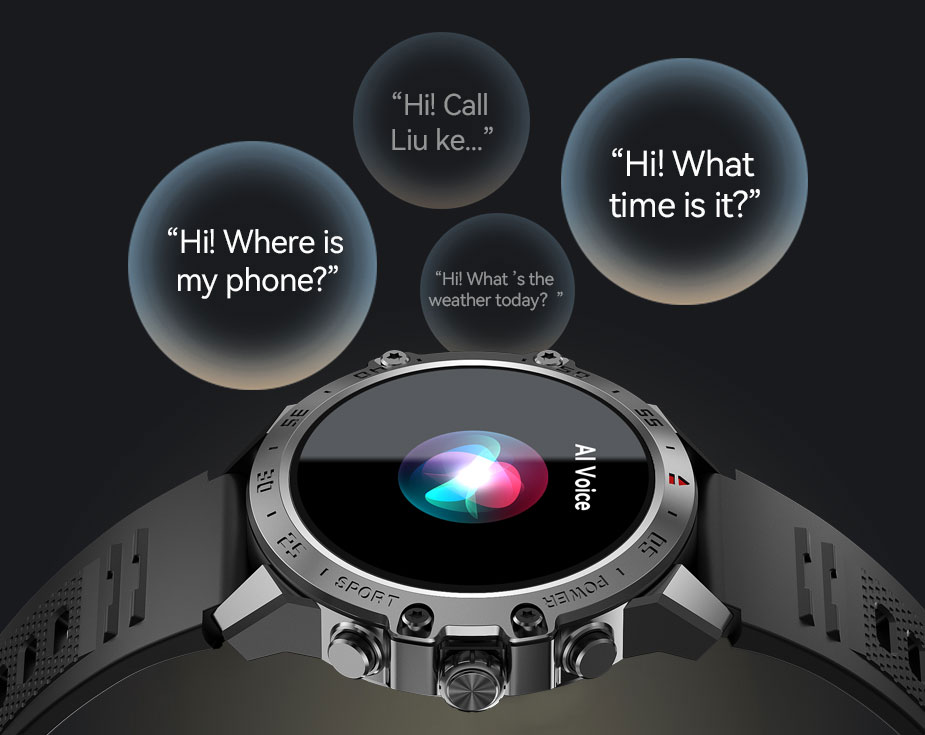 BWOO - Smartwatch WA-08 Silver Band Silver/Black — smartwatch (foto 10 de 13)