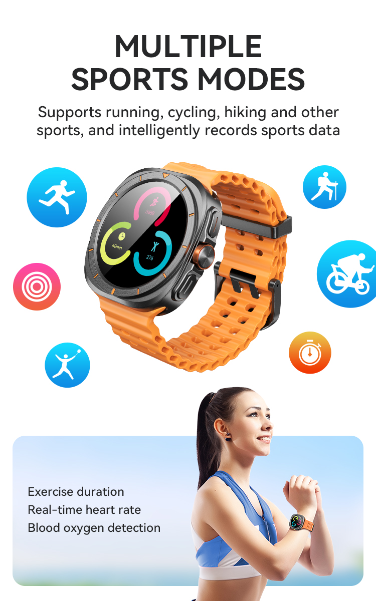 BWOO - Smartwatch WA-09 Silver Band White — smartwatch (foto 3 de 16)