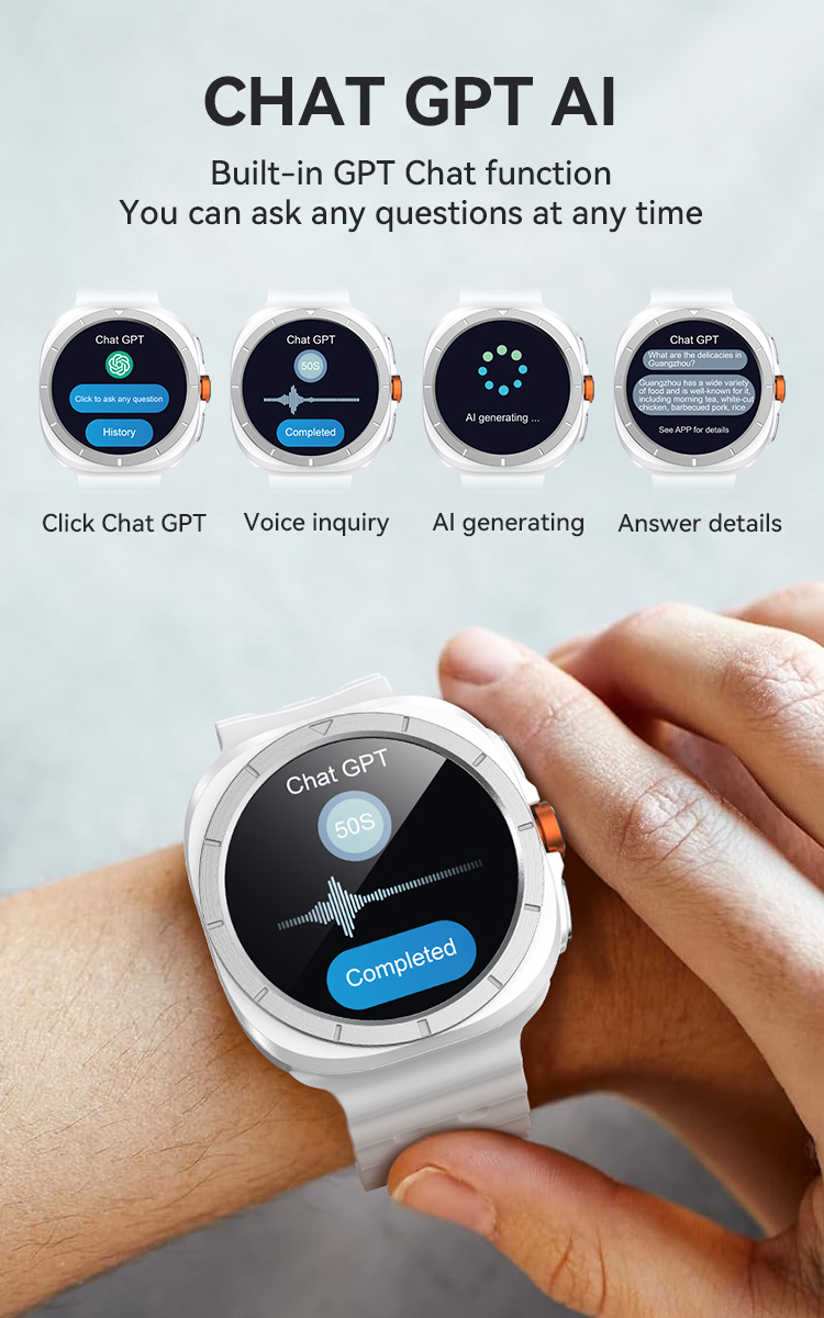 BWOO - Smartwatch WA-09 Silver Band White — smartwatch (foto 6 de 16)