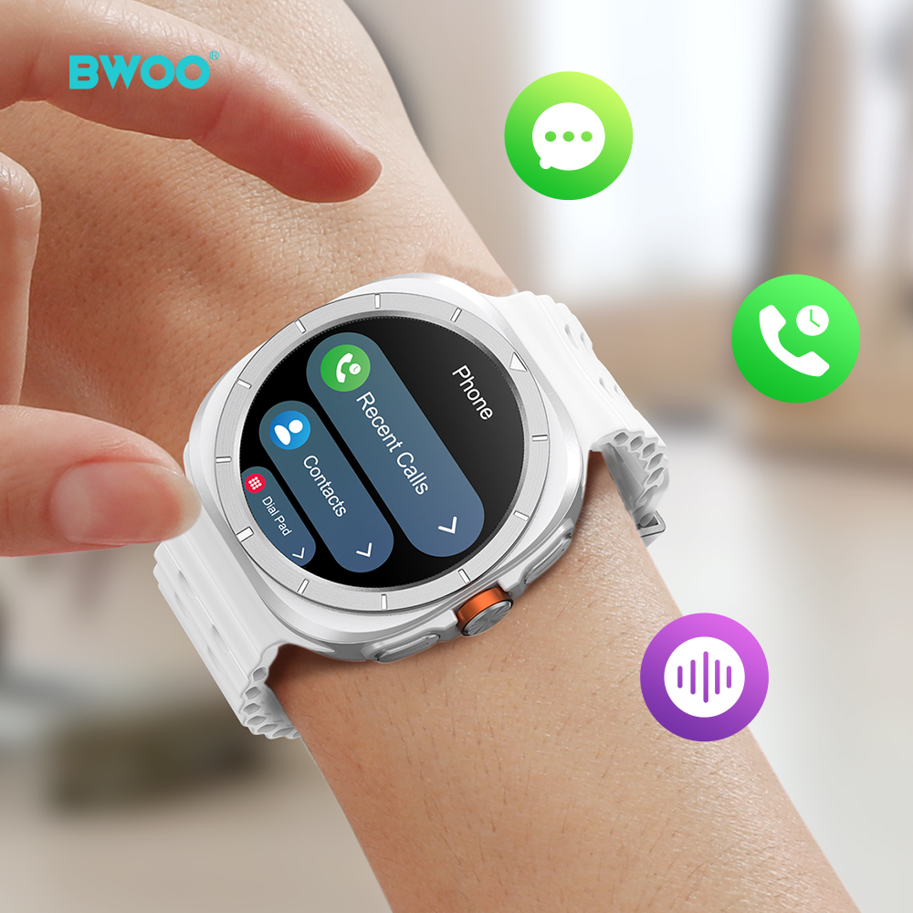 BWOO - Smartwatch WA-09 Silver Band White — smartwatch (foto 9 de 16)