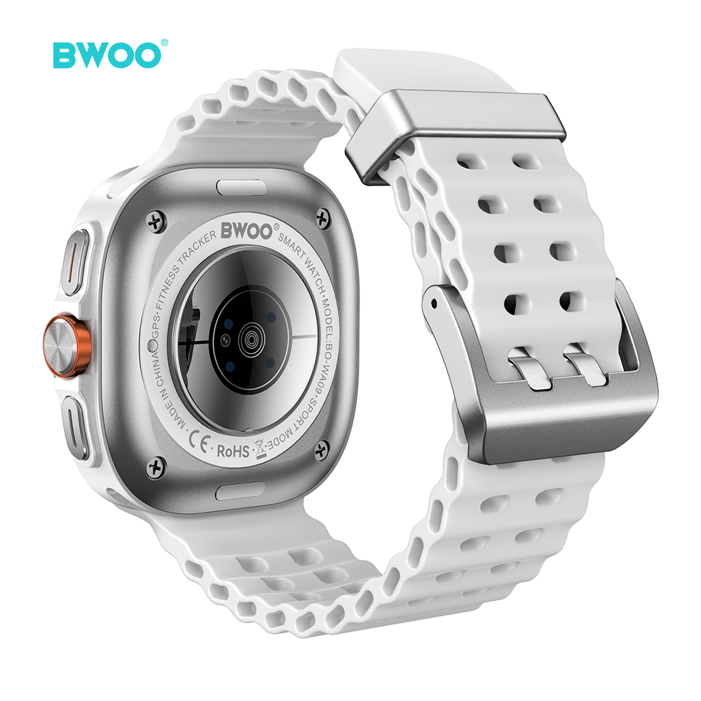 BWOO - Smartwatch WA-09 Silver Band White — smartwatch (foto 11 de 16)
