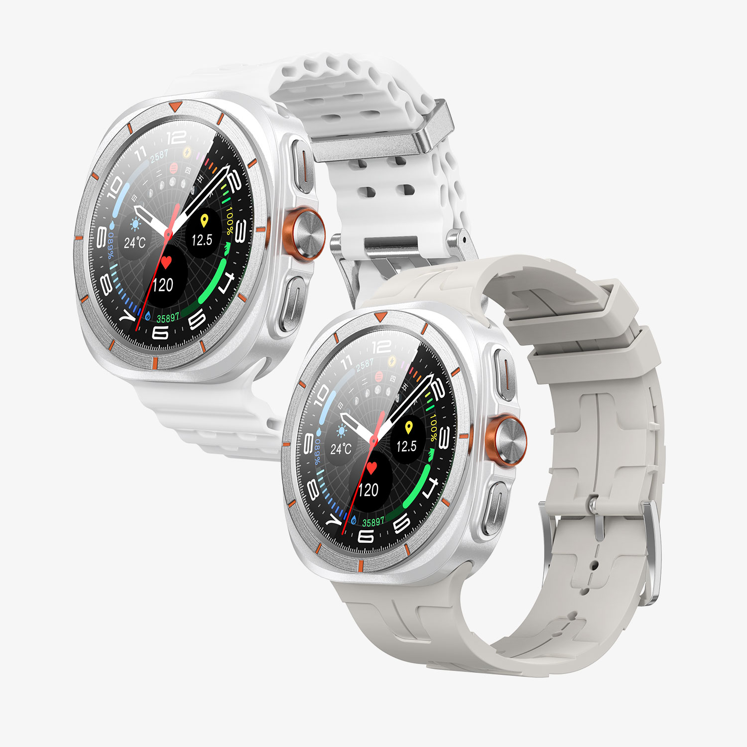 BWOO - Smartwatch WA-09 Silver Band White — smartwatch (foto 16 de 16)
